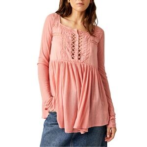 Free People | Pretty Please Lace Tunic NWT